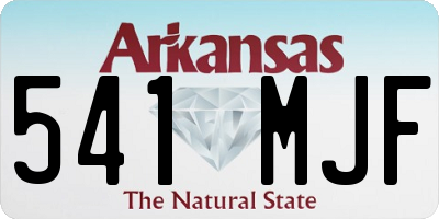 AR license plate 541MJF