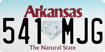 AR license plate 541MJG