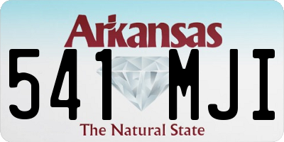 AR license plate 541MJI