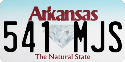 AR license plate 541MJS