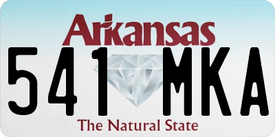 AR license plate 541MKA