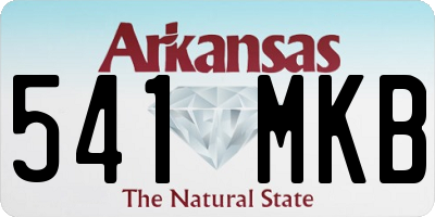 AR license plate 541MKB