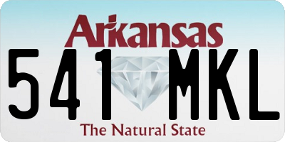 AR license plate 541MKL