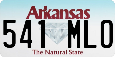 AR license plate 541MLO