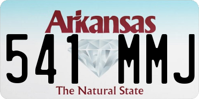 AR license plate 541MMJ