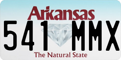 AR license plate 541MMX