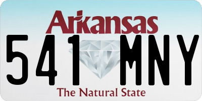 AR license plate 541MNY