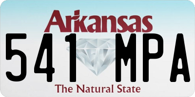 AR license plate 541MPA