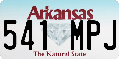 AR license plate 541MPJ