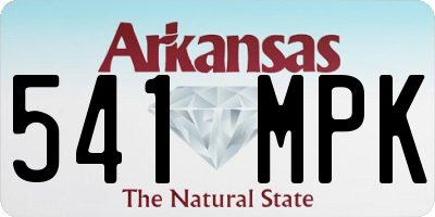 AR license plate 541MPK