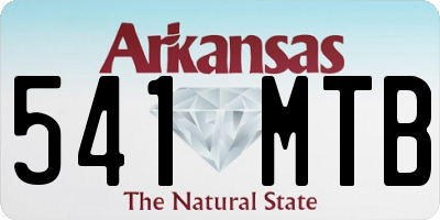AR license plate 541MTB