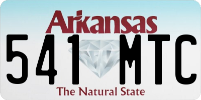 AR license plate 541MTC