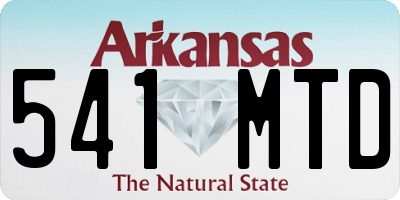 AR license plate 541MTD