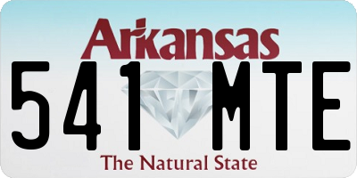 AR license plate 541MTE