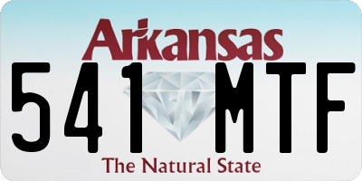 AR license plate 541MTF