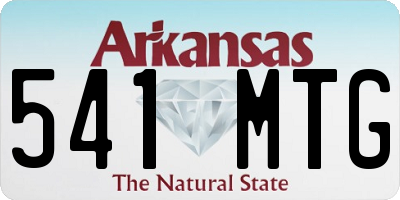 AR license plate 541MTG