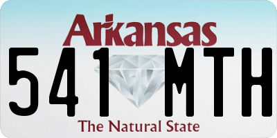 AR license plate 541MTH