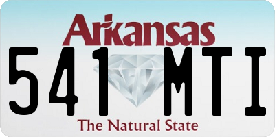 AR license plate 541MTI