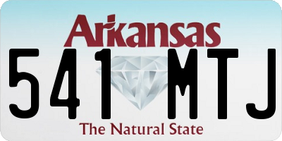 AR license plate 541MTJ