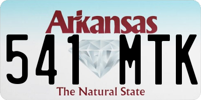AR license plate 541MTK