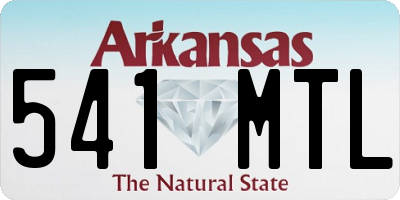 AR license plate 541MTL