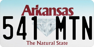 AR license plate 541MTN