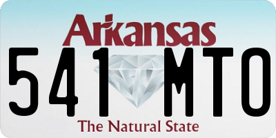 AR license plate 541MTO