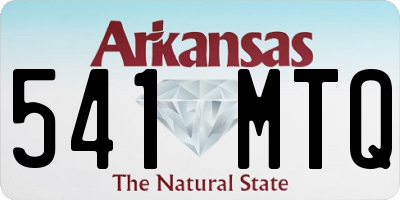 AR license plate 541MTQ
