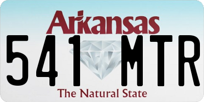 AR license plate 541MTR