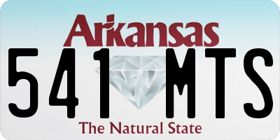 AR license plate 541MTS
