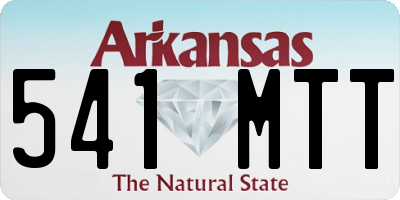 AR license plate 541MTT