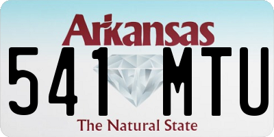 AR license plate 541MTU