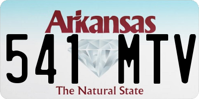 AR license plate 541MTV