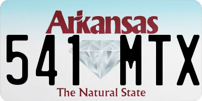 AR license plate 541MTX