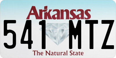 AR license plate 541MTZ