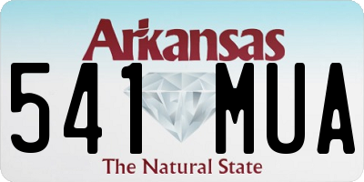 AR license plate 541MUA
