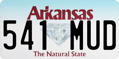 AR license plate 541MUD