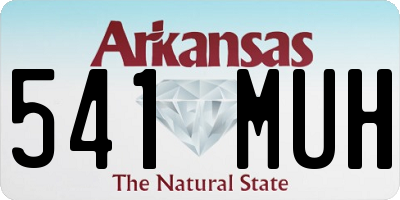 AR license plate 541MUH
