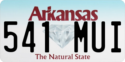AR license plate 541MUI