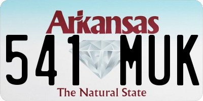 AR license plate 541MUK