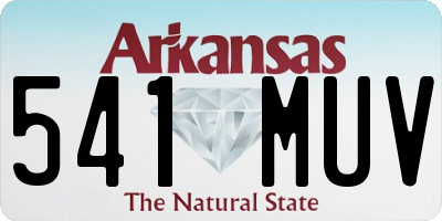 AR license plate 541MUV