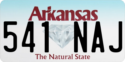 AR license plate 541NAJ