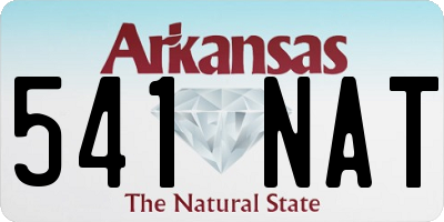 AR license plate 541NAT