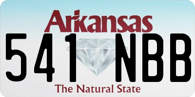 AR license plate 541NBB