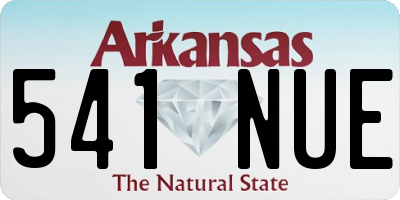 AR license plate 541NUE