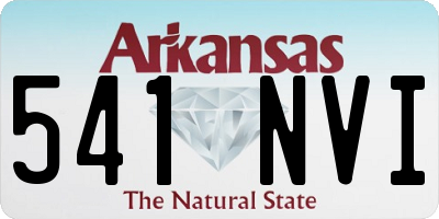AR license plate 541NVI