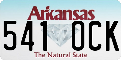 AR license plate 541OCK