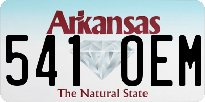 AR license plate 541OEM