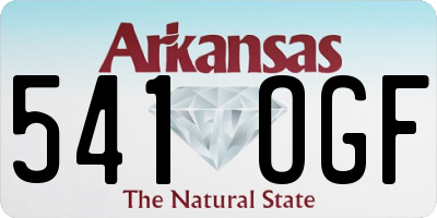 AR license plate 541OGF