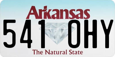 AR license plate 541OHY